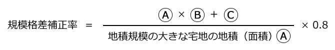 規模格差補正率の計算方法