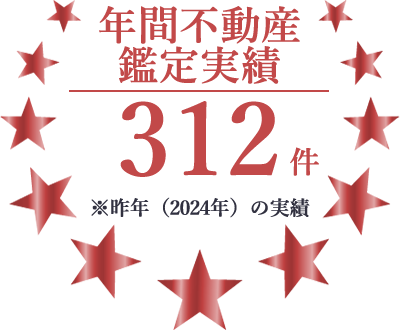 年間不動産鑑定実績